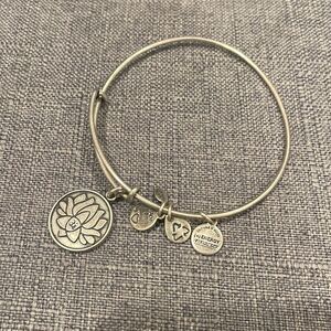 Alex and Ani Bracelet with Lotus Flower Charm